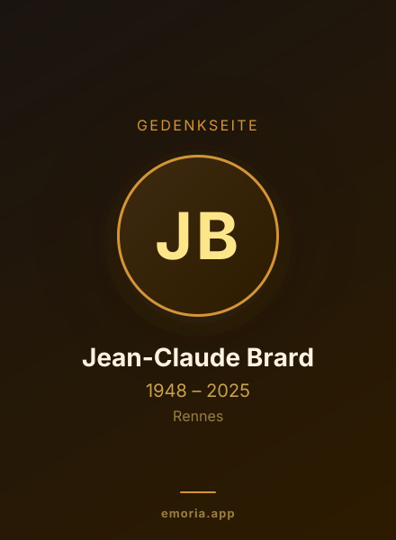 Gedenkportrait von Jean-Claude Brard