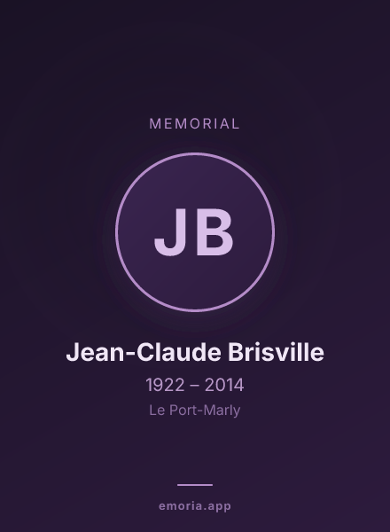 Memorial portrait of Jean-Claude Brisville