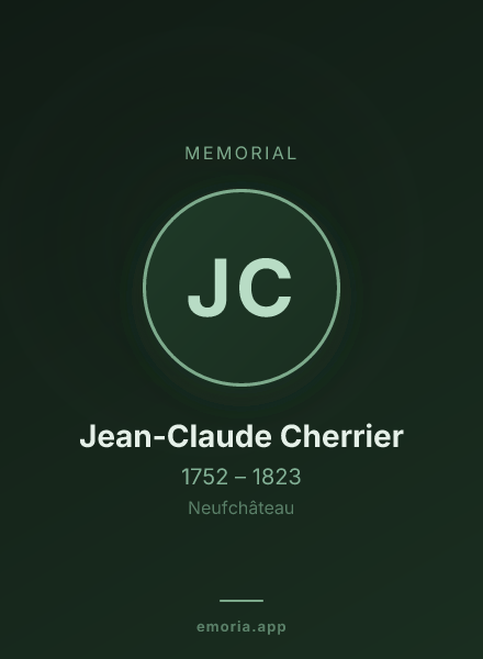 Memorial portrait of Jean-Claude Cherrier