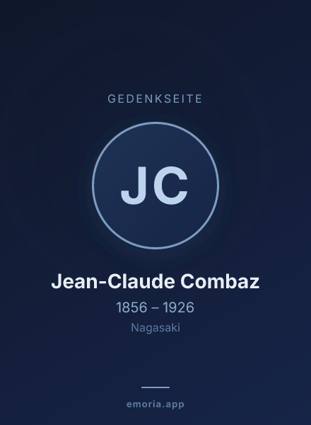 Gedenkportrait von Jean-Claude Combaz
