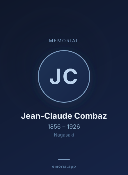 Memorial portrait of Jean-Claude Combaz