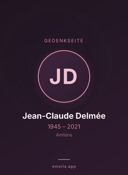 Gedenkportrait von Jean-Claude Delmée