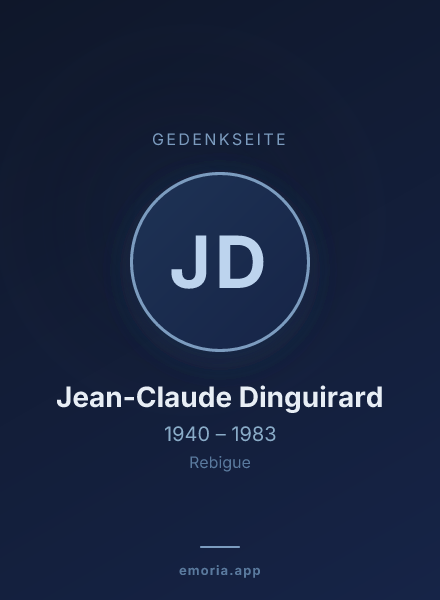 Gedenkportrait von Jean-Claude Dinguirard