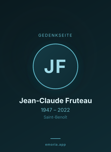 Gedenkportrait von Jean-Claude Fruteau