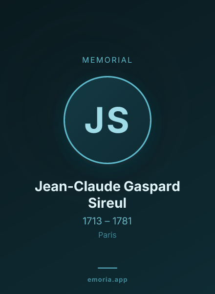 Memorial portrait of Jean-Claude Gaspard Sireul