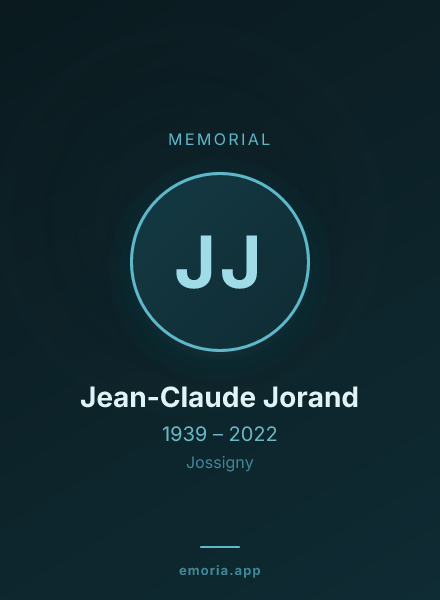 Memorial portrait of Jean-Claude Jorand