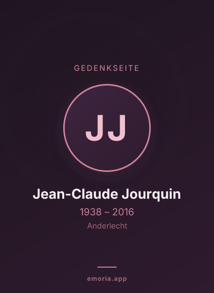 Gedenkportrait von Jean-Claude Jourquin