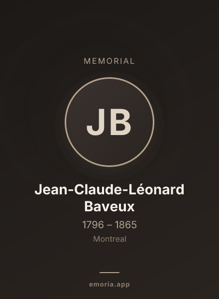 Memorial portrait of Jean-Claude-Léonard Baveux