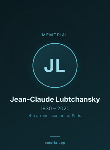 Memorial portrait of Jean-Claude Lubtchansky