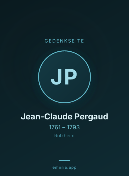 Gedenkportrait von Jean-Claude Pergaud