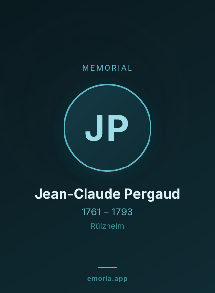 Memorial portrait of Jean-Claude Pergaud