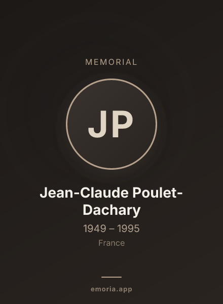 Memorial portrait of Jean-Claude Poulet-Dachary
