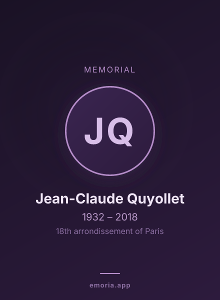 Memorial portrait of Jean-Claude Quyollet