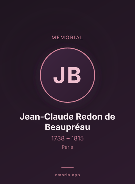Memorial portrait of Jean-Claude Redon de Beaupréau