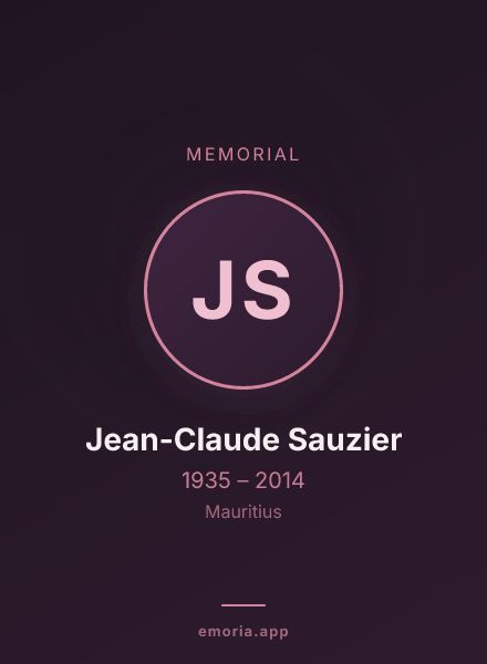 Memorial portrait of Jean-Claude Sauzier