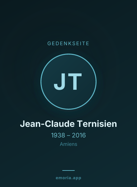 Gedenkportrait von Jean-Claude Ternisien