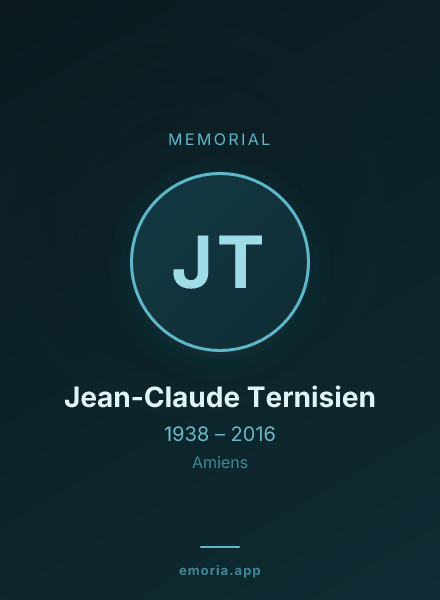 Memorial portrait of Jean-Claude Ternisien