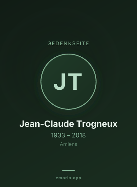 Gedenkportrait von Jean-Claude Trogneux