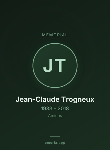 Memorial portrait of Jean-Claude Trogneux