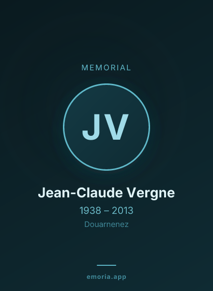 Memorial portrait of Jean-Claude Vergne