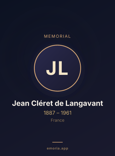 Memorial portrait of Jean Cléret de Langavant