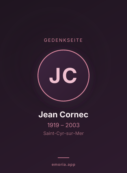 Gedenkportrait von Jean Cornec