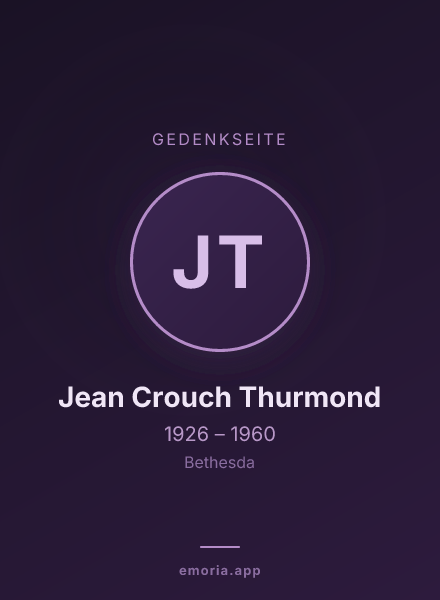 Gedenkportrait von Jean Crouch Thurmond