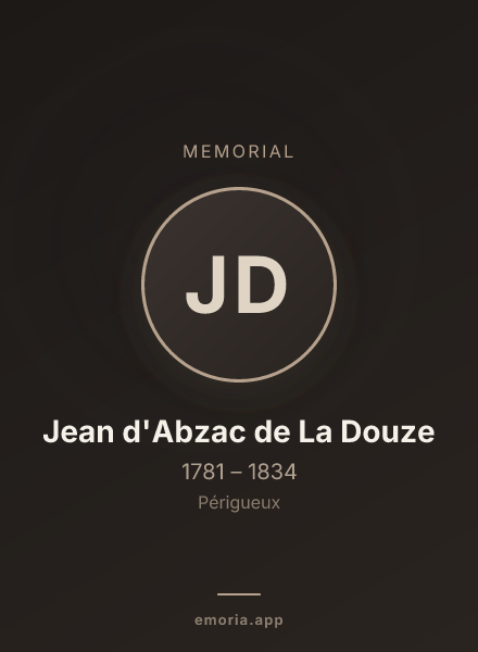 Memorial portrait of Jean d'Abzac de La Douze