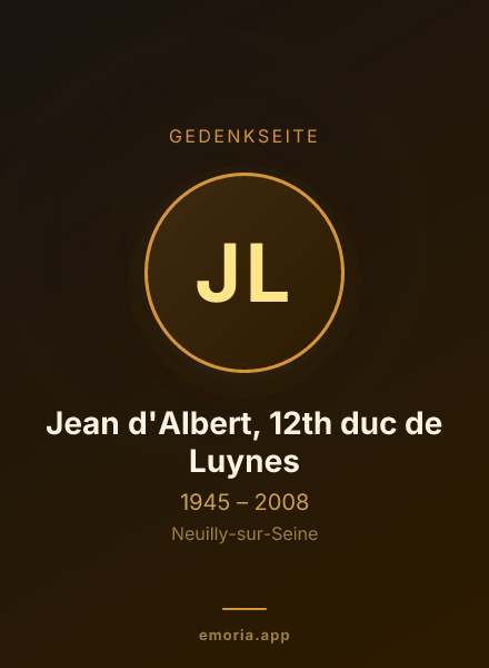 Gedenkportrait von Jean d'Albert, 12th duc de Luynes