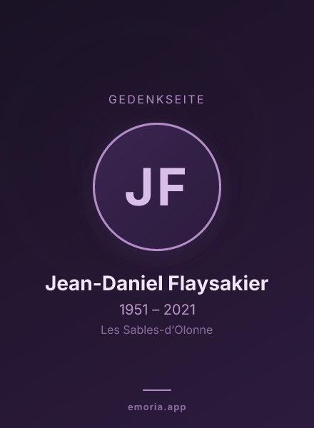 Gedenkportrait von Jean-Daniel Flaysakier