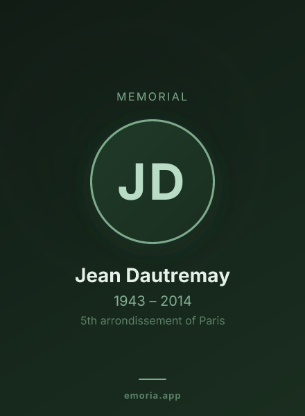 Memorial portrait of Jean Dautremay