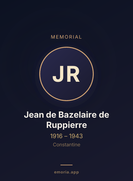Memorial portrait of Jean de Bazelaire de Ruppierre