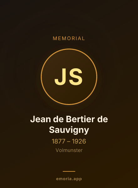 Memorial portrait of Jean de Bertier de Sauvigny