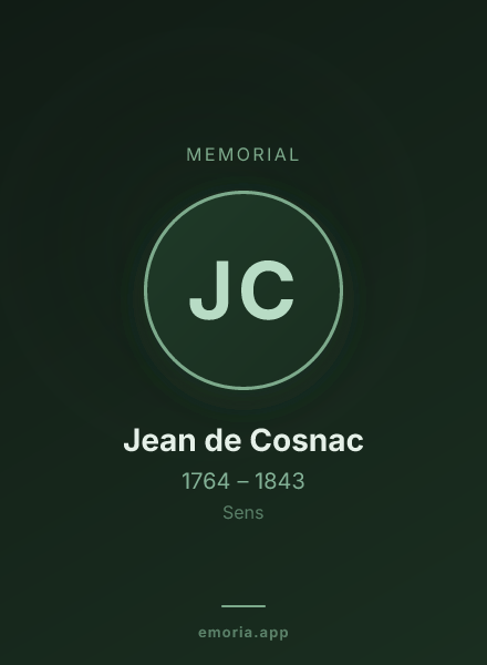 Memorial portrait of Jean de Cosnac