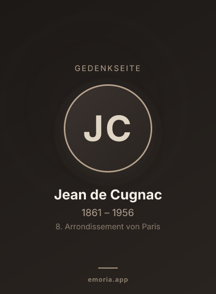 Gedenkportrait von Jean de Cugnac