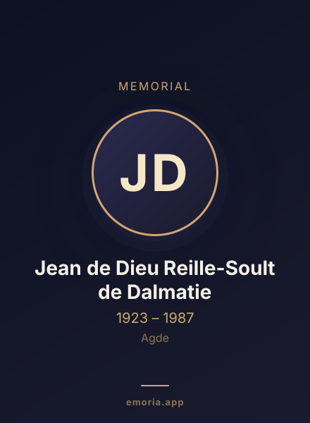 Memorial portrait of Jean de Dieu Reille-Soult de Dalmatie