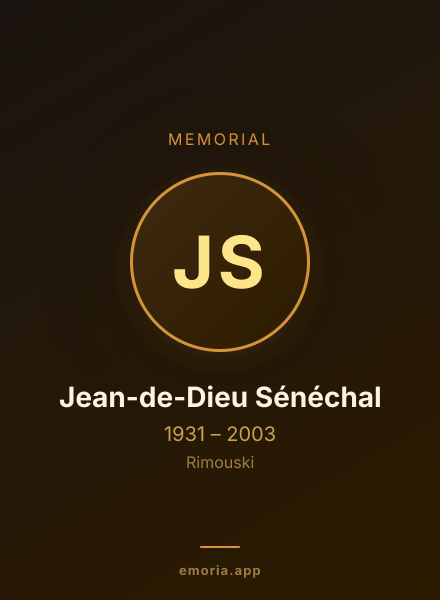 Memorial portrait of Jean-de-Dieu Sénéchal