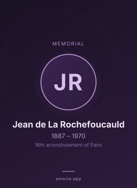 Memorial portrait of Jean de La Rochefoucauld