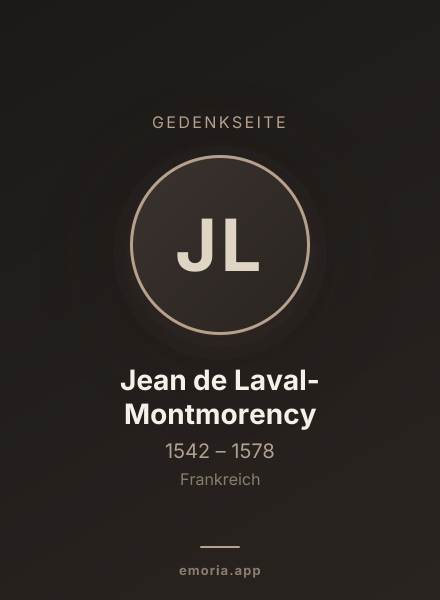 Gedenkportrait von Jean de Laval-Montmorency