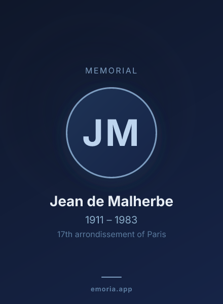 Memorial portrait of Jean de Malherbe