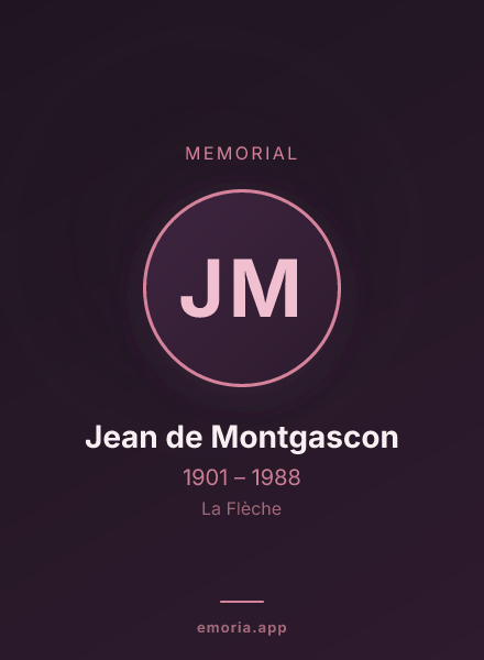 Memorial portrait of Jean de Montgascon