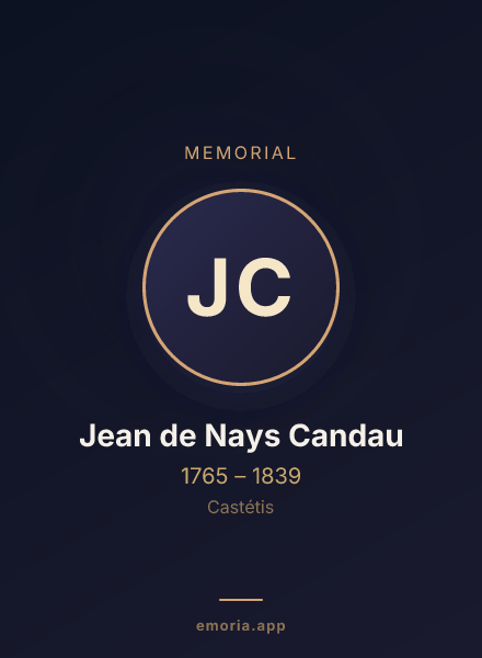 Memorial portrait of Jean de Nays Candau