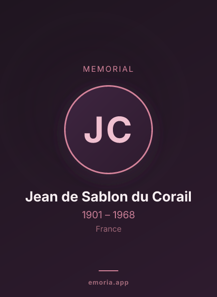 Memorial portrait of Jean de Sablon du Corail