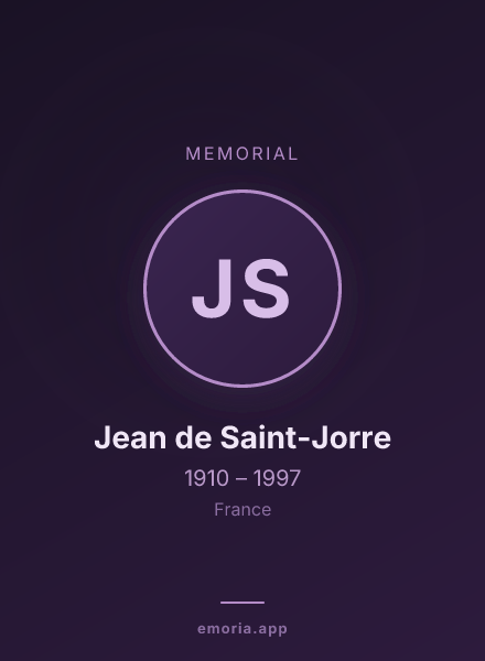 Memorial portrait of Jean de Saint-Jorre
