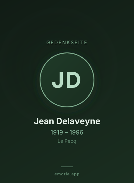 Gedenkportrait von Jean Delaveyne