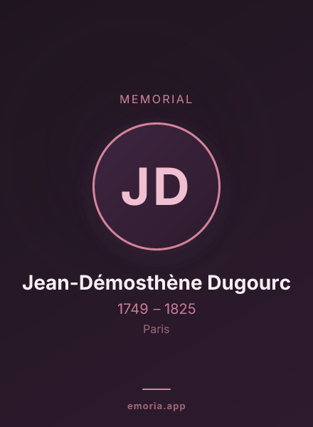 Memorial portrait of Jean-Démosthène Dugourc