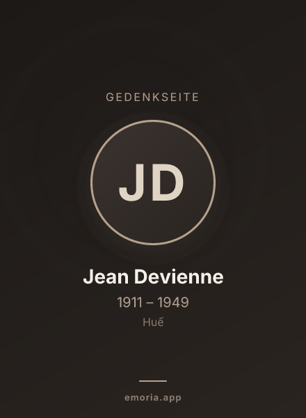 Gedenkportrait von Jean Devienne