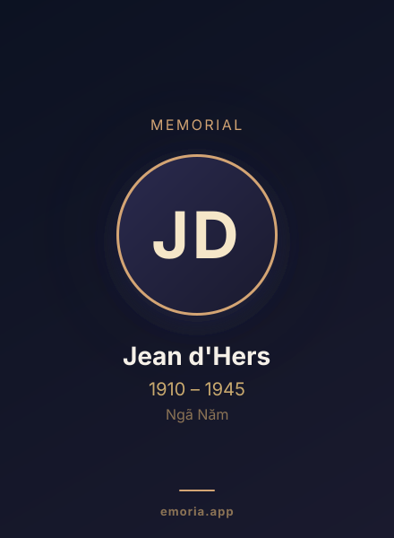 Memorial portrait of Jean d'Hers