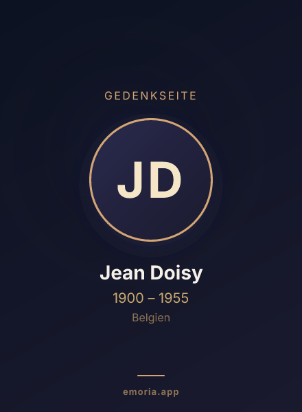 Gedenkportrait von Jean Doisy