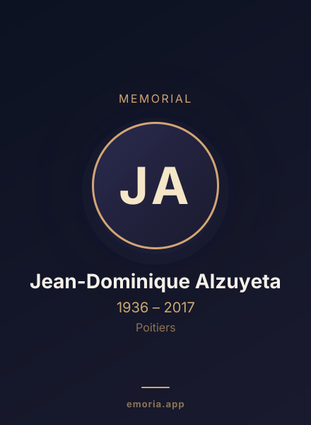 Memorial portrait of Jean-Dominique Alzuyeta
